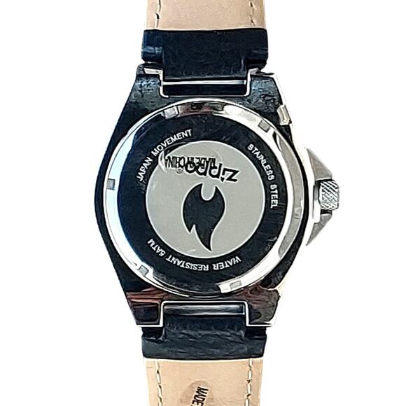 Zippo Casual Bolted Watch Model 45008 Men's 46mm Quartz Leather Band & Battery - Picture 7 of 9